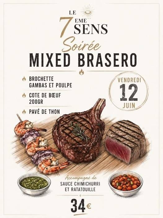 Évènements - Le 7ème Sens - restaurant SAINT-QUENTIN-FALLAVIER - bien manger SAINT-QUENTIN-FALLAVIER